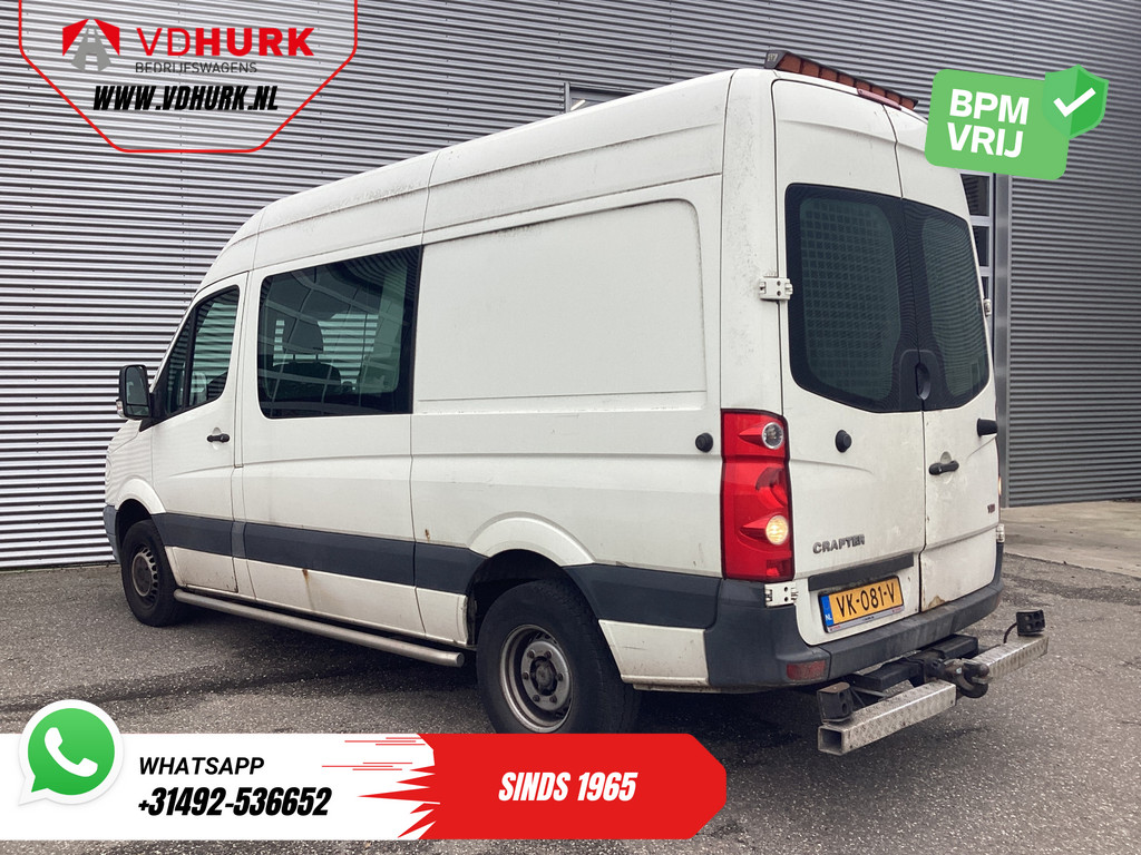 Volkswagen Crafter Bestelbus 50 2.5 TDI Aut. L2H2 DC Dubbel Cabine EXPORT 5 cil/ 3.5t Trekverm./ Airco/ 6 Pers./ 270Gr.Deuren/ Trekhaak 1