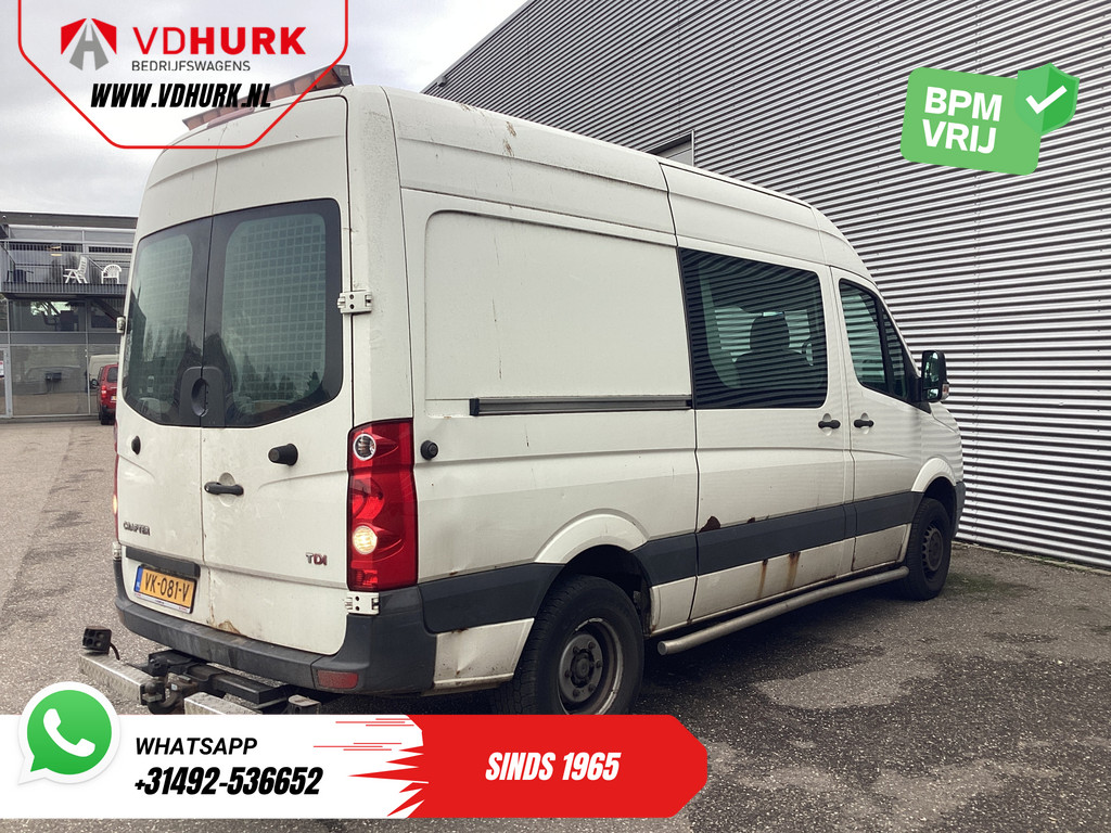 Volkswagen Crafter Bestelbus 50 2.5 TDI Aut. L2H2 DC Dubbel Cabine EXPORT 5 cil/ 3.5t Trekverm./ Airco/ 6 Pers./ 270Gr.Deuren/ Trekhaak 8