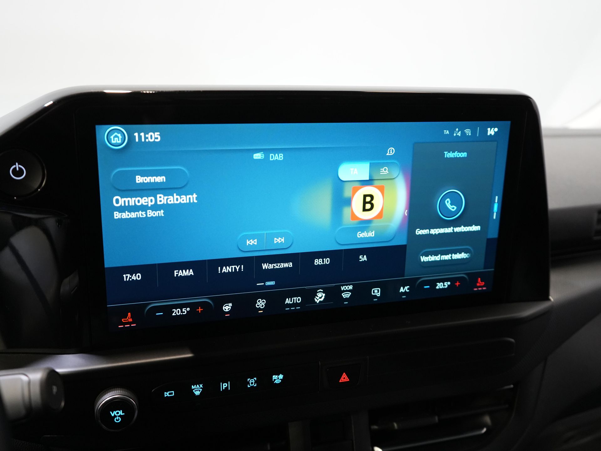 Ford E-Transit Custom Bestelbus 340 65 kWh 330km WLTP L2 Limited Garantie 5 jaar/ 2.3t Trekverm./ Snellader/ Matrix LED/ B&O/ Adapt.Cruise/ Standkachel/ Carplay 22