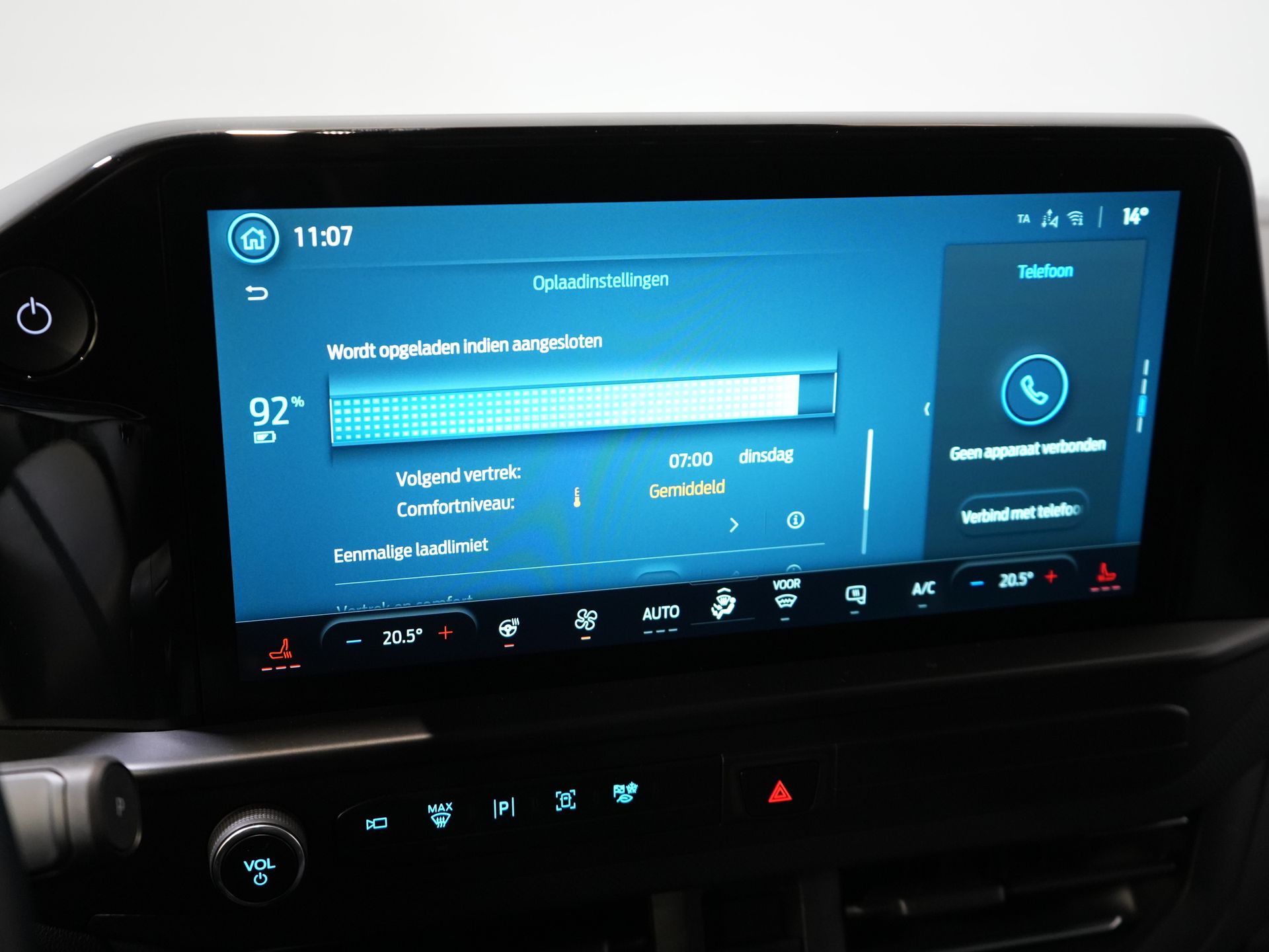 Ford E-Transit Custom Bestelbus 340 65 kWh 330km WLTP L2 Limited Garantie 5 jaar/ 2.3t Trekverm./ Snellader/ Matrix LED/ B&O/ Adapt.Cruise/ Standkachel/ Carplay 24