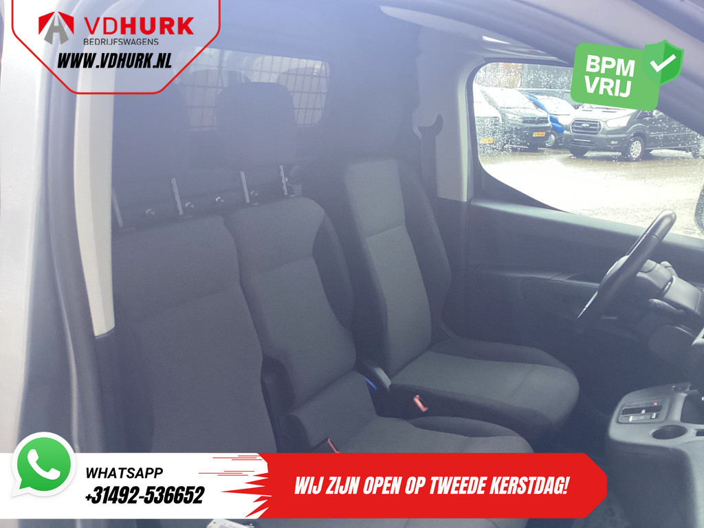Citroën E-Berlingo Bestelbus Driver 50 kWh 275km WLTP MARGE Snellader/ 3Pers./ Carplay/ Camera/ Climate/ Trekhaak/ PDC V+A/ Keyless/ Head-Up 9
