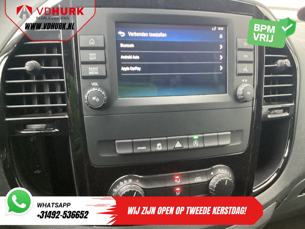 Mercedes-Benz Vito Bestelbus 114 CDI Aut. L2 BPM VRIJ! Adapt. Cruise/ Carplay/ Camera/ Trekhaak/ Betimmering 10