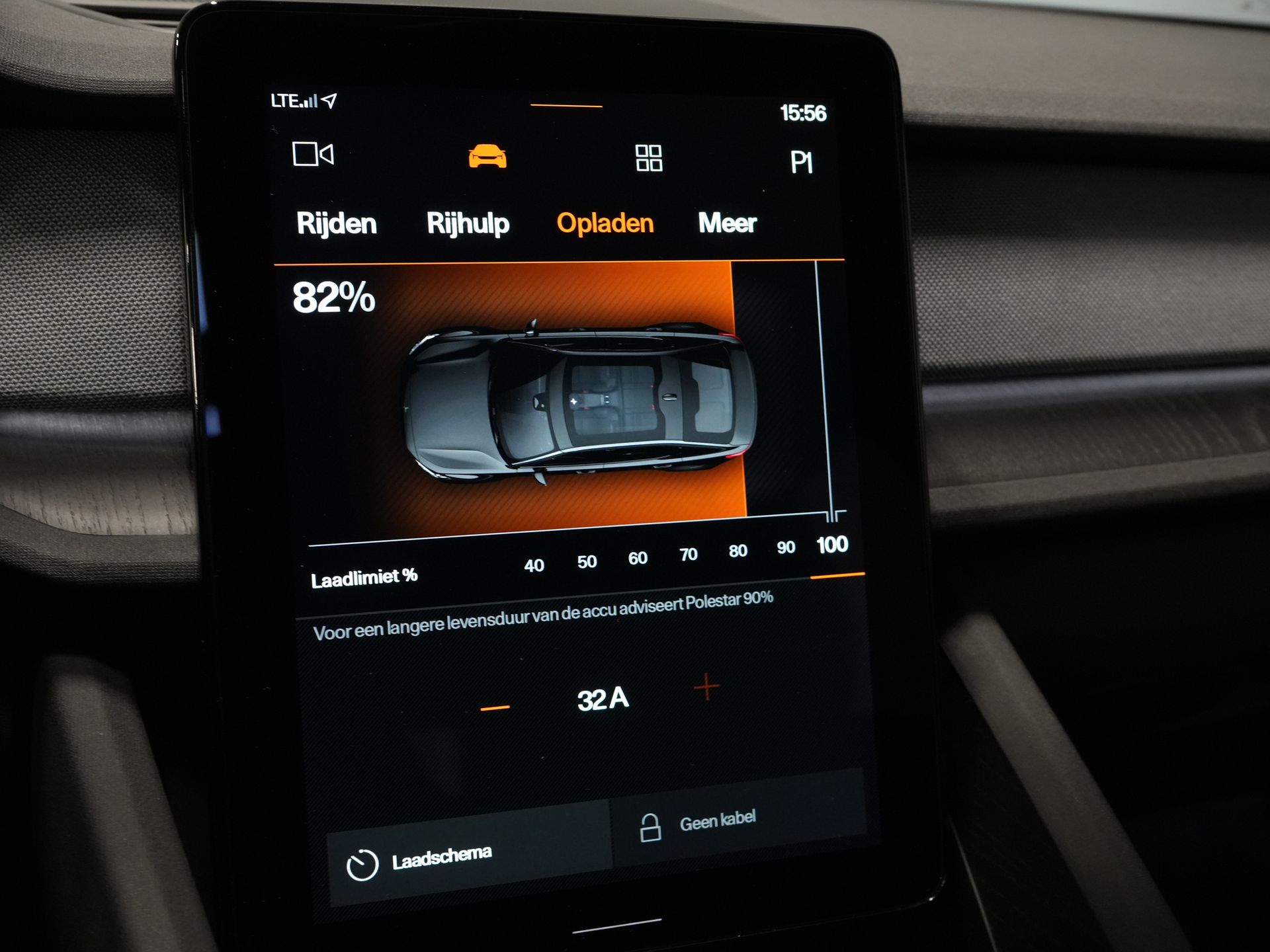 Polestar 2 Sedan Long Range 78 kWh 551 WLTP 95% SOH LED/ Adapt.Cruise/ Pano/ Stuurverw./ Stoelverw./ Memory/ Navi/ Carplay/ Climate/ Camera/ 20'' 29