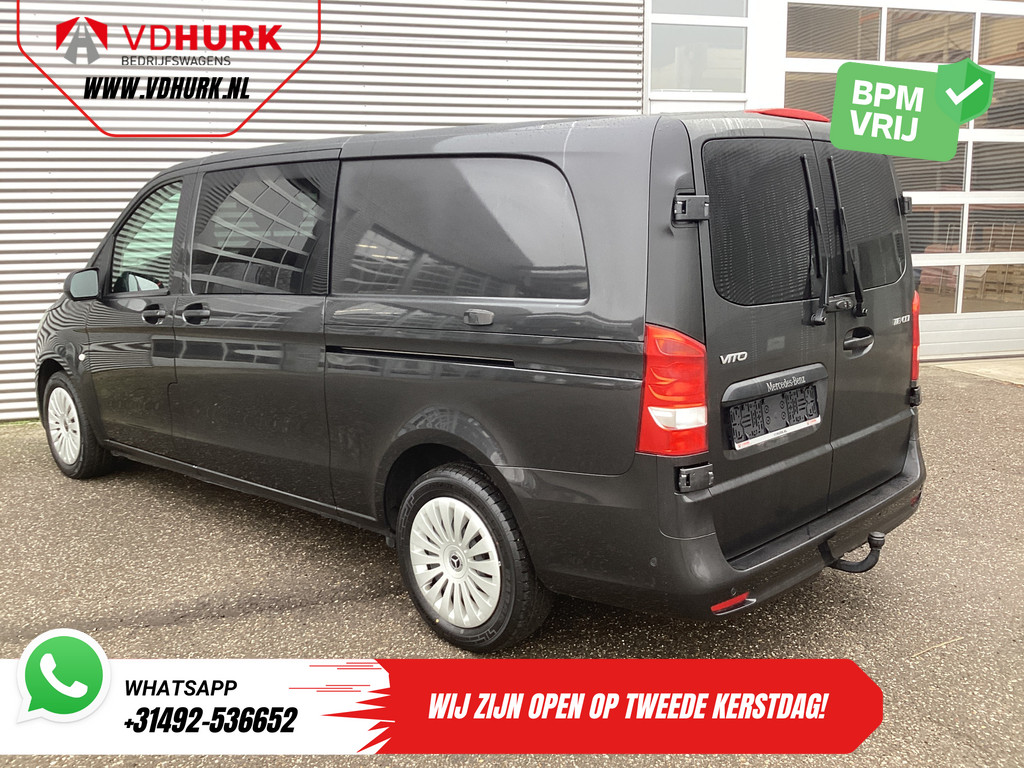 Mercedes-Benz Vito Bestelbus 116 CDI Aut. L3 DC Dubbel Cabine BPM VRIJ! 6 Pers./ 2xSchuifdeur/ LED/ Stoelverw./ 270Gr. Deuren/ Carplay/ Camera/ Cruise/ Trekh 1