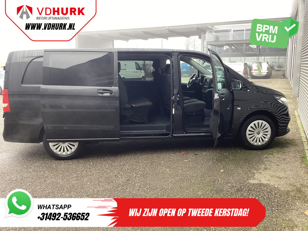 Mercedes-Benz Vito Bestelbus 116 CDI Aut. L3 DC Dubbel Cabine BPM VRIJ! 6 Pers./ 2xSchuifdeur/ LED/ Stoelverw./ 270Gr. Deuren/ Carplay/ Camera/ Cruise/ Trekh 5
