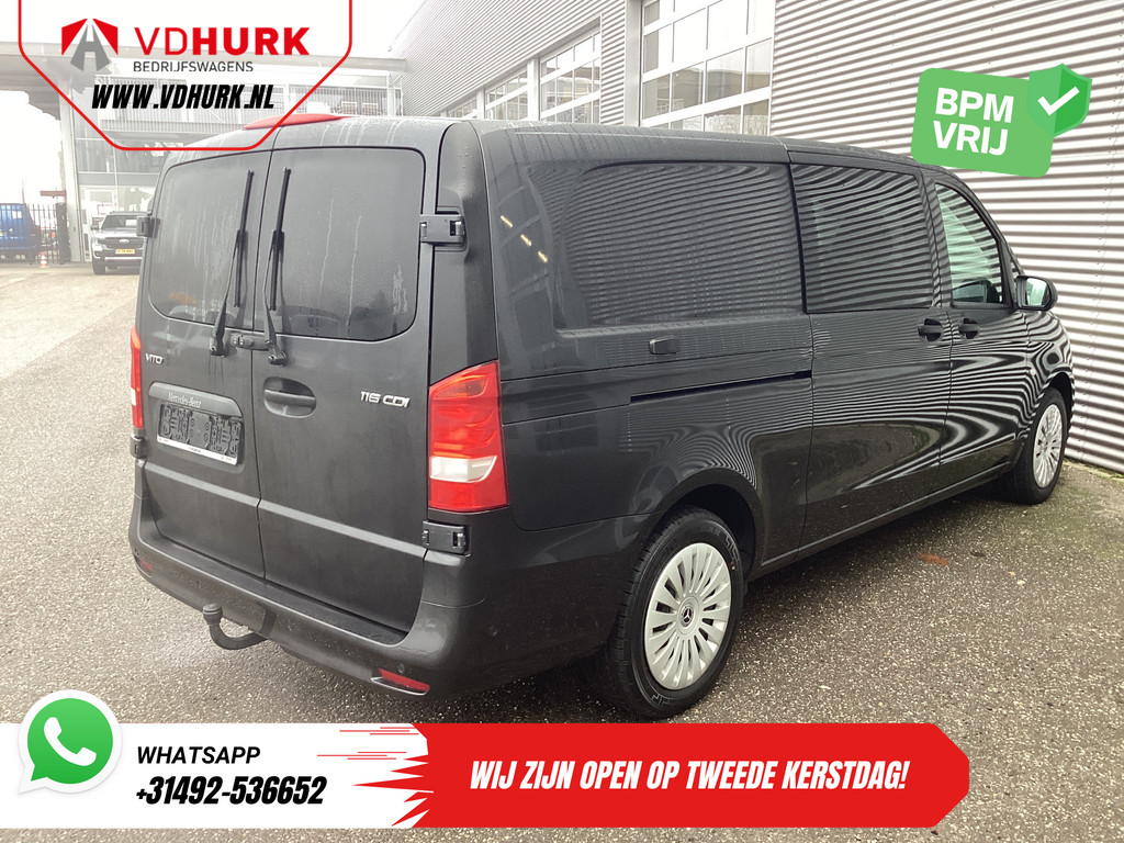 Mercedes-Benz Vito Bestelbus 116 CDI Aut. L3 DC Dubbel Cabine BPM VRIJ! 6 Pers./ 2xSchuifdeur/ LED/ Stoelverw./ 270Gr. Deuren/ Carplay/ Camera/ Cruise/ Trekh 8