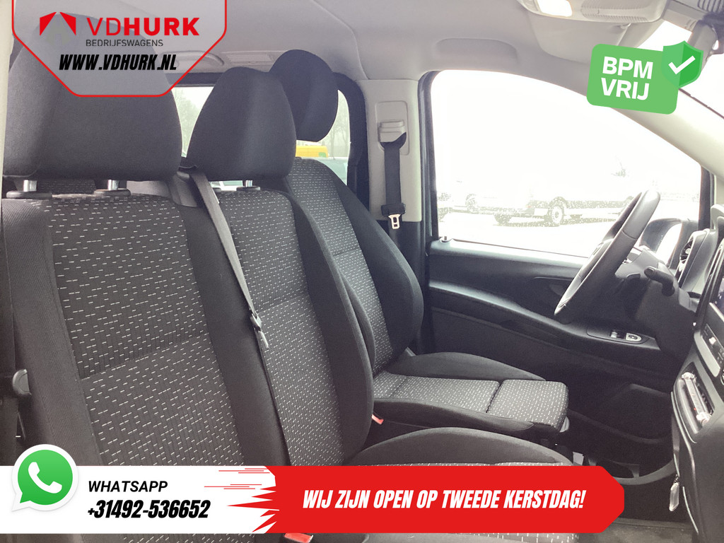 Mercedes-Benz Vito Bestelbus 116 CDI Aut. L3 DC Dubbel Cabine BPM VRIJ! 6 Pers./ 2xSchuifdeur/ LED/ Stoelverw./ 270Gr. Deuren/ Carplay/ Camera/ Cruise/ Trekh 9