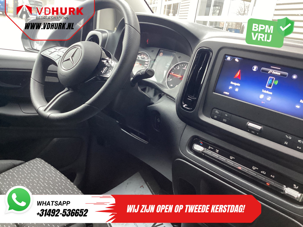 Mercedes-Benz Vito Bestelbus 116 CDI Aut. L3 DC Dubbel Cabine BPM VRIJ! 6 Pers./ 2xSchuifdeur/ LED/ Stoelverw./ 270Gr. Deuren/ Carplay/ Camera/ Cruise/ Trekh 2
