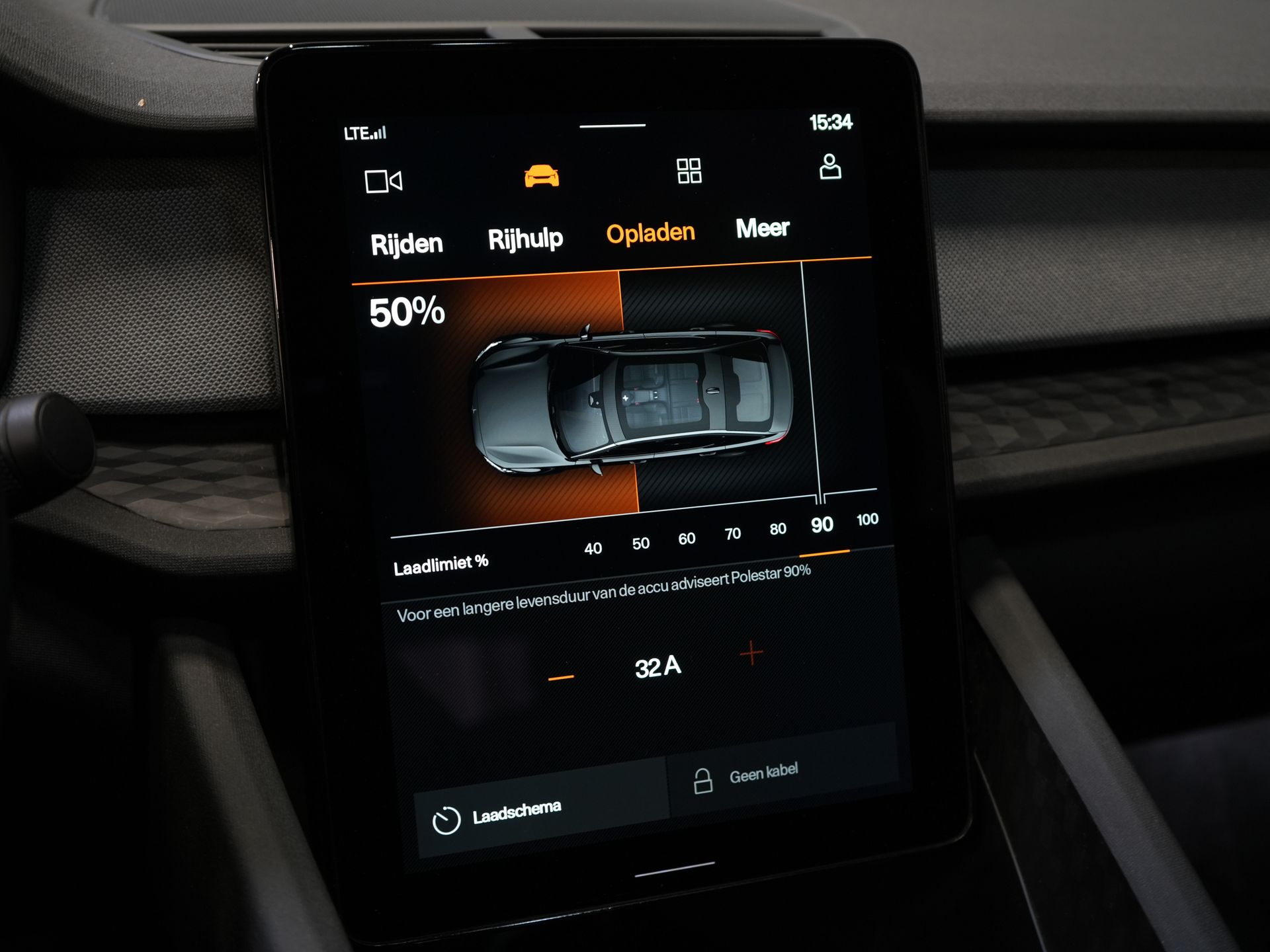 Polestar 2 Sedan Long Range 78 kWh 551 km WLTP 94% SOH LED/ Adapt.Cruise/ Memory/ Stoelverw./ Carplay/ Navi/ Climate 27