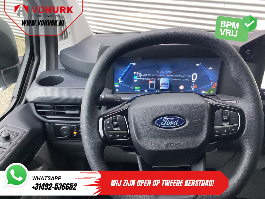 Ford E-Transit Custom Bestelbus 320 Trend 65 kWh 330 km WLTP LED/ Snellader/ 2.3t Trekverm./ Stoelverw./ Carplay/ Climate/ Camera/ PDC/ Cruise 11