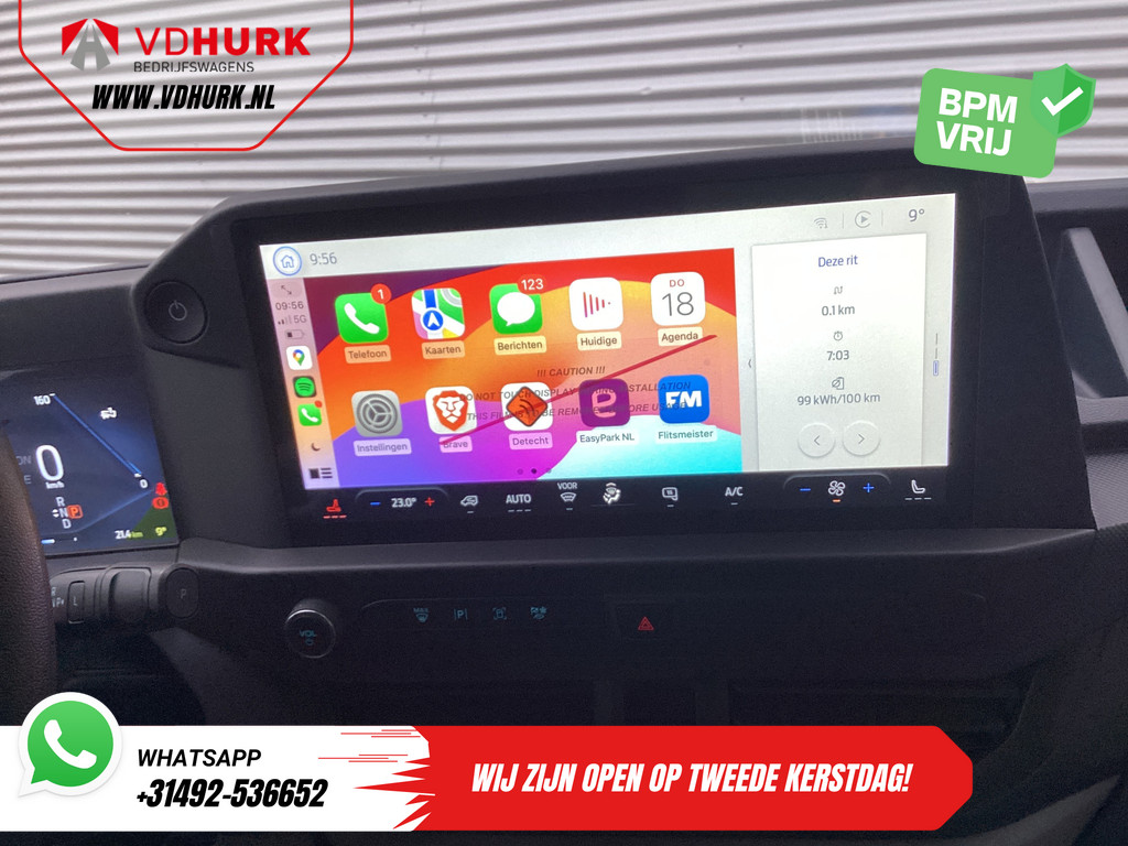 Ford E-Transit Custom Bestelbus 320 Trend 65 kWh 330 km WLTP LED/ Snellader/ 2.3t Trekverm./ Stoelverw./ Carplay/ Climate/ Camera/ PDC/ Cruise 12