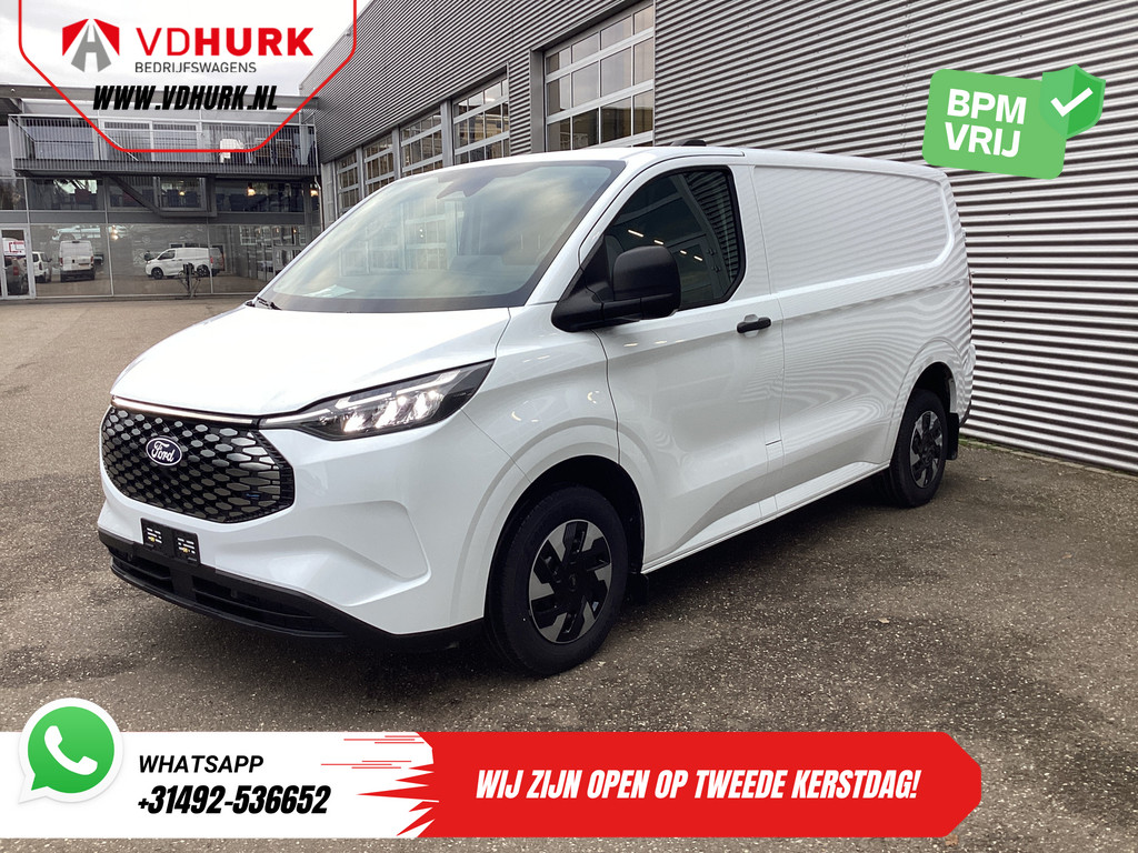 Ford E-Transit Custom Bestelbus 320 Trend 65 kWh 330 km WLTP LED/ Snellader/ 2.3t Trekverm./ Stoelverw./ Carplay/ Climate/ Camera/ PDC/ Cruise 7
