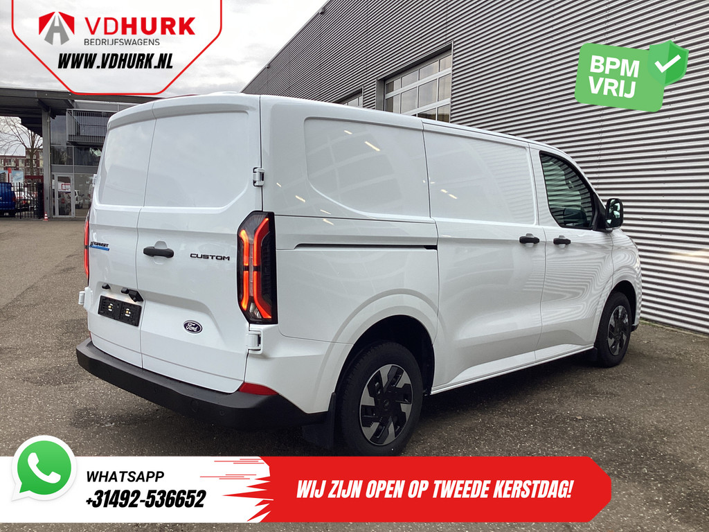 Ford E-Transit Custom Bestelbus 320 Trend 65 kWh 330 km WLTP LED/ Snellader/ 2.3t Trekverm./ Stoelverw./ Carplay/ Climate/ Camera/ PDC/ Cruise 8