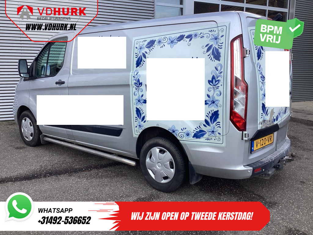 Ford Transit Custom Bestelbus 2.0 TDCI EXPORT NL Auto/ 3 Pers./ Airco/ Cruise/ Sidebars/ PDC/ Trekhaak 1