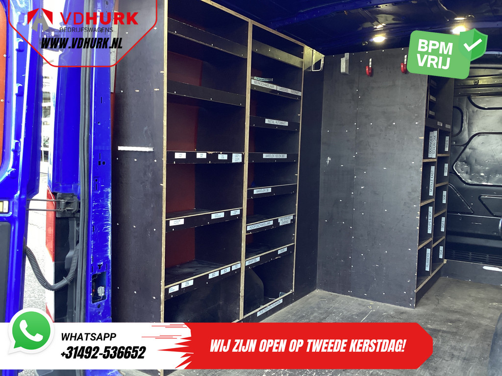 Ford Transit Bestelbus 2.0 TDCI 130 pk L2H2 Trend NL Auto/ 2xSchuifdeur/ Imperaal + Ladder/ Inrichting/ Cruise/ Camera/ Trekhaak/ PDC/ Airco 10