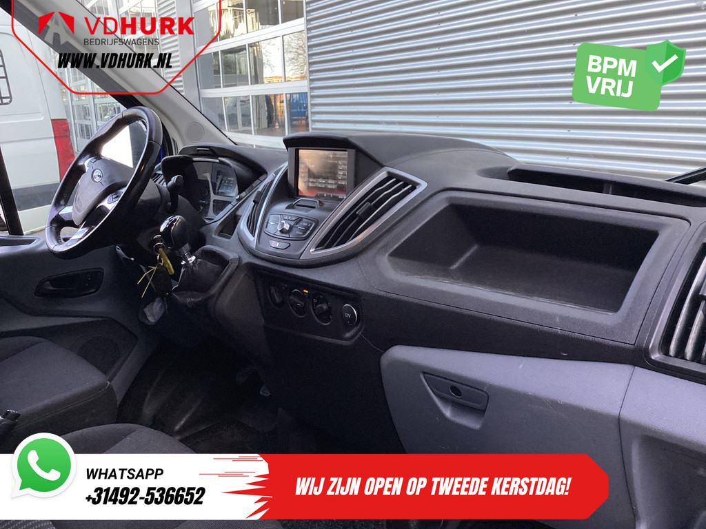 Ford Transit Bestelbus 2.0 TDCI 130 pk L2H2 Trend NL Auto/ 2xSchuifdeur/ Imperaal + Ladder/ Inrichting/ Cruise/ Camera/ Trekhaak/ PDC/ Airco 12