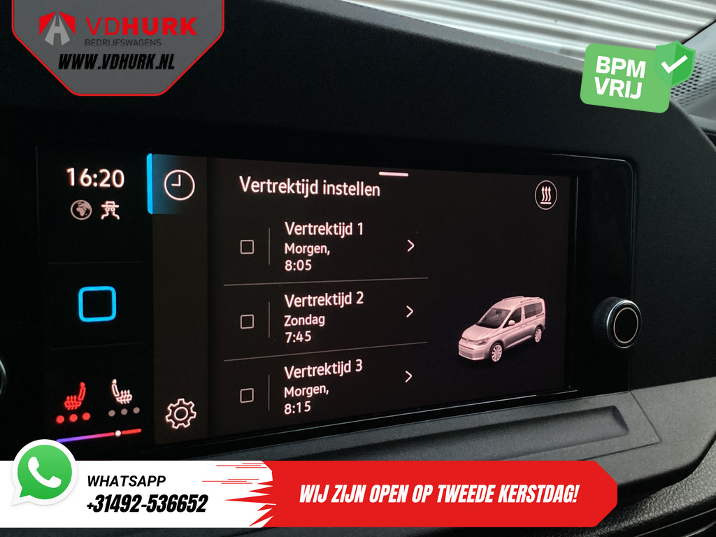 Volkswagen Caddy Cargo Bestelbus 2.0 TDI 125 pk DSG Aut. Virtual Cockpit/ Carplay/ Standkachel/ Stoelverw./ Cruise/ Camera/ PDC 12