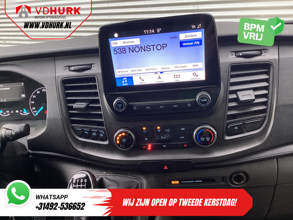 Ford Transit Custom Bestelbus 2.0 TDCI 130 pk L2 Trend EXPORT Carplay/ 2.8t trekverm./ Stoelverw./ Imperiaal/ Navi/ Cruise/ Airco/ Camera/ PDC 12