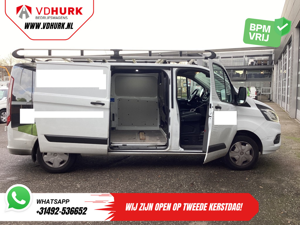 Ford Transit Custom Bestelbus 2.0 TDCI 130 pk L2 Trend EXPORT Carplay/ 2.8t trekverm./ Stoelverw./ Imperiaal/ Navi/ Cruise/ Airco/ Camera/ PDC 5