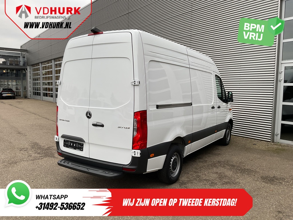 Mercedes-Benz Sprinter Bestelbus 317 CDI Aut. L2H2 Gev.Stoel/ 270 Gr.Deuren/ Stoelverw./ Navi/ Camera/ Cruise/ Airco/ DAB 12