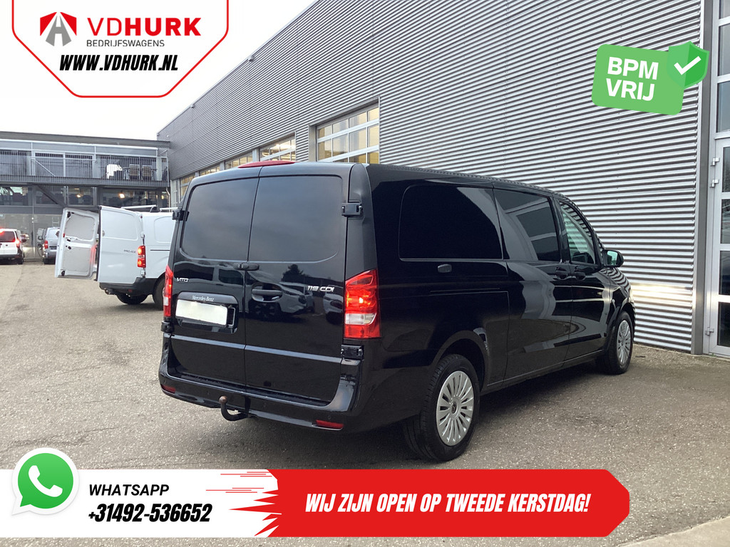 Mercedes-Benz Vito Bestelbus 119 CDI Aut. L3 LED/ 2.5t Trekverm./ 270Gr.Deuren/ Stoelverw./ Carplay/ Camera/ Trekhaak/ Cruise/ PDC/ DAB 8