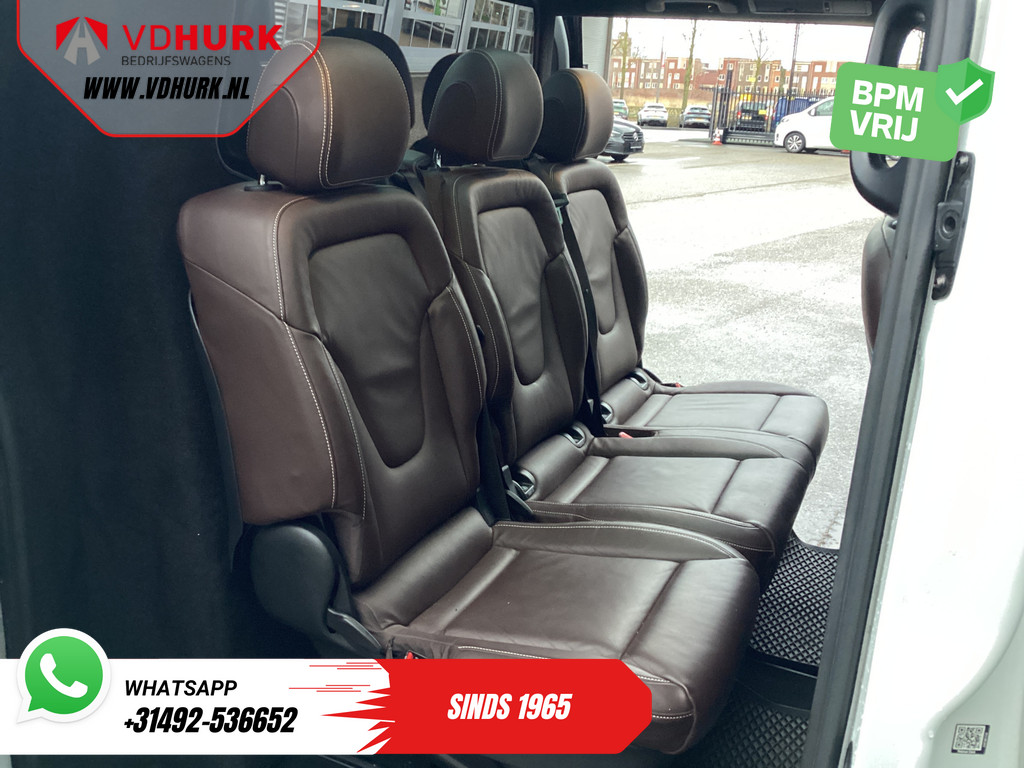 Mercedes-Benz V-Klasse Bestelbus 250d DC Dubbel Cabine Exclusive AMG/ Pano/ Stoelvent./ Mem.Stoelen/ Koelvak/ Adapt.Cruise/ 360 Camera/ Burmester/ Standkachel/ L 15