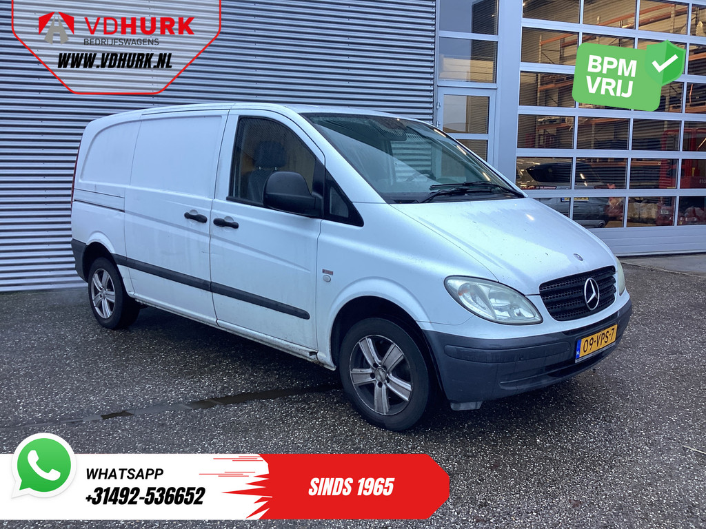 Mercedes-Benz Vito Bestelbus 109 CDI EXPORT NL Auto/ Airco/ 16”LMV/ PDC/ Trekhaak/ Betimmerd/ Radio 0