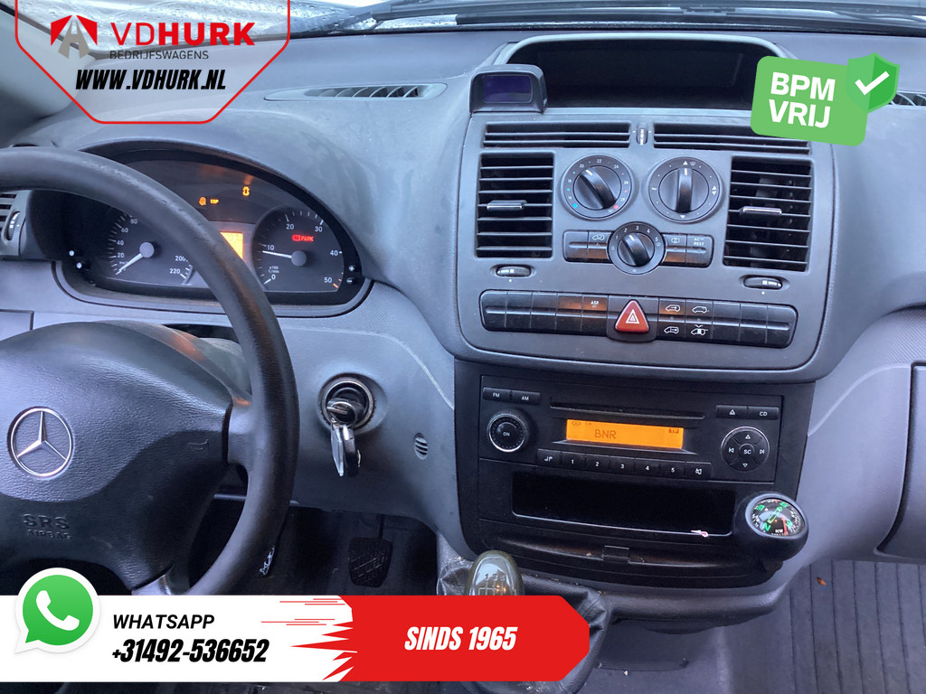 Mercedes-Benz Vito Bestelbus 109 CDI EXPORT NL Auto/ Airco/ 16”LMV/ PDC/ Trekhaak/ Betimmerd/ Radio 11