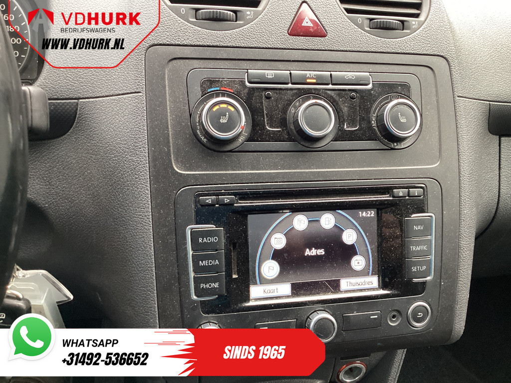 Volkswagen Caddy Bestelbus 1.6 TDI 100 pk Aut. Export DB-Riem V.V/ Leder/ Stoelverw./ Cruise/ Airco/ LMV/ PDC/ Trekhaak/ 10
