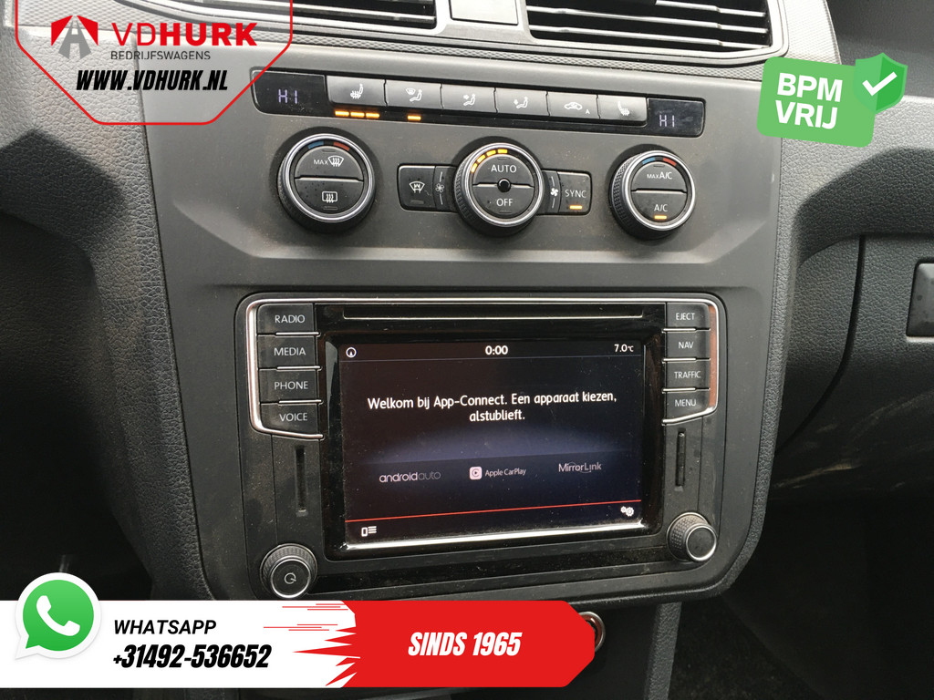 Volkswagen Caddy Bestelbus 1.6 TDI 105 pk Aut. Highline NL Auto/ DB-Riem V.V./ Carplay/ Climate/ Stoelverw./ Cruise/ Navi/ LMV /PDC/ 10