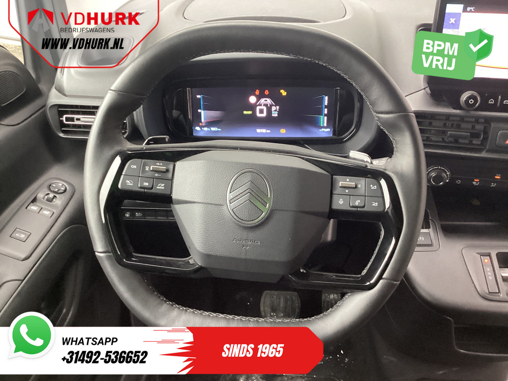 Citroën E-Berlingo Bestelbus 50 kWh 335 WLTP L2 2x Schuifdeur/ Snellader/ 3 Pers./ Keyless/ Adapt.Cruise/ Navi/ Carplay/ Camera/ LMV/ PDC/ Airco 11
