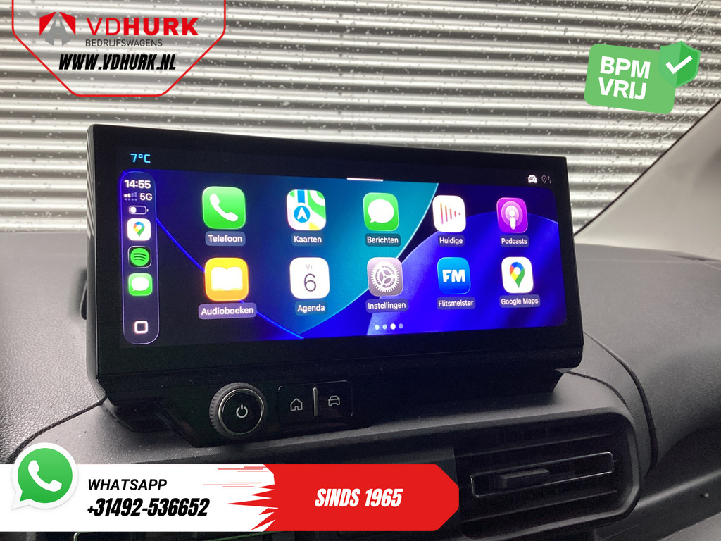 Citroën E-Berlingo Bestelbus 50 kWh 335 WLTP L2 2x Schuifdeur/ Snellader/ 3 Pers./ Keyless/ Adapt.Cruise/ Navi/ Carplay/ Camera/ LMV/ PDC/ Airco 12