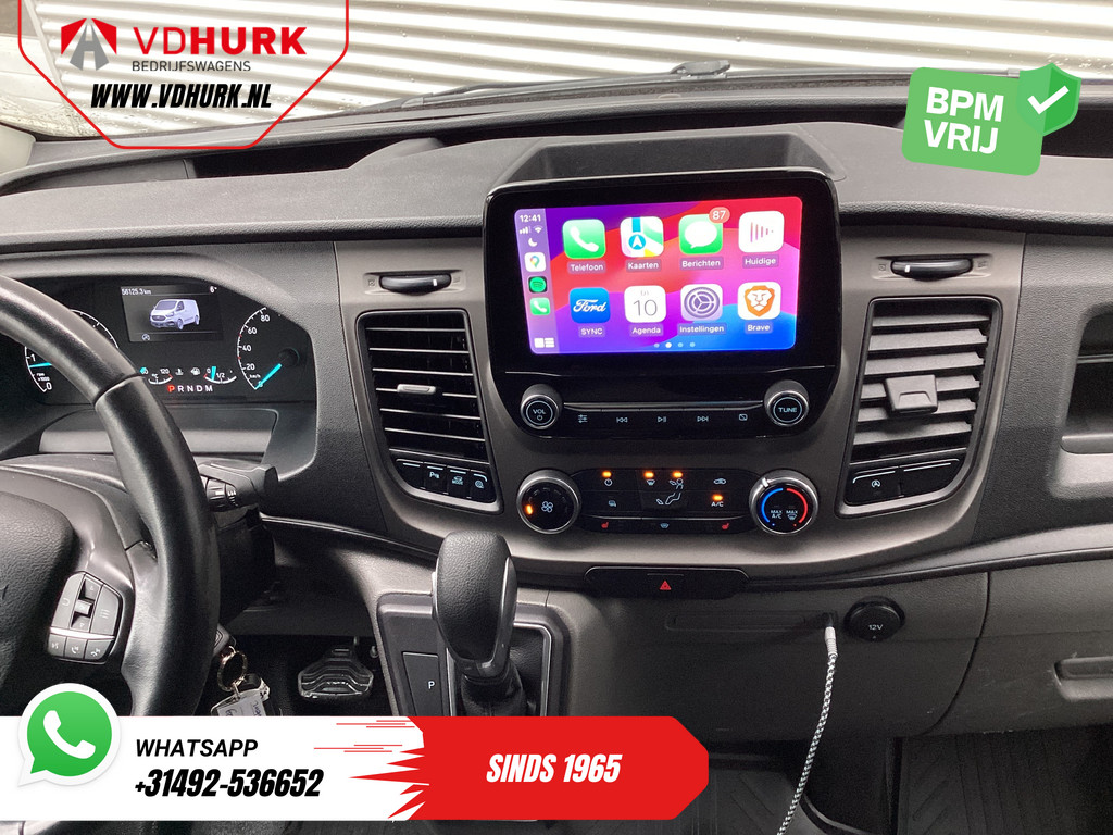 Ford Transit Custom Bestelbus 2.0 TDCI 130 pk Aut. L2 Carplay/ Stoelverw./ Navi/ Airco/ Cruise/ PDC/ DAB/ Trekhaak 9