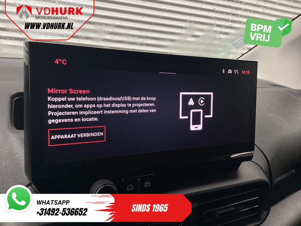 Fiat Doblò Bestelbus 1.5 HDi 100 pk 3 Pers./ Carplay/ Camera/ Navi/ PDC/ Cruise/ Airco 12