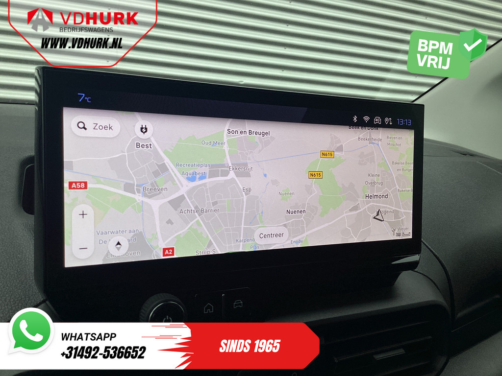 Peugeot e-Partner Bestelbus 50 kWh 336 km WLTP Snellader/ Warmtepomp/ Adapt.Cruise/ Virtual Cockpit/ Stuurverw./ Carplay/ 360 Camera/ Standkachel/ Climate/  15