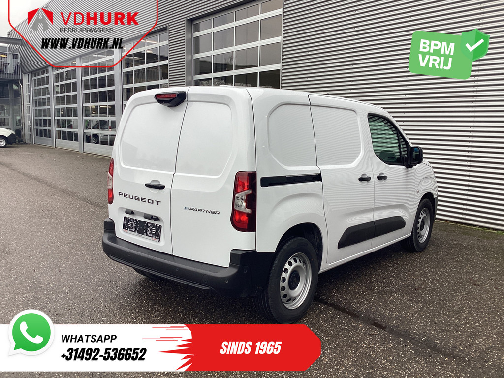 Peugeot e-Partner Bestelbus 50 kWh 336 km WLTP Snellader/ Warmtepomp/ Adapt.Cruise/ Virtual Cockpit/ Stuurverw./ Carplay/ 360 Camera/ Standkachel/ Climate/  8