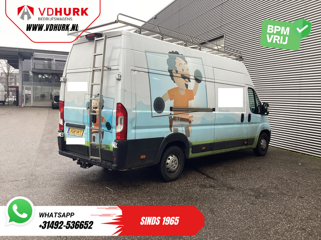Fiat Ducato Bestelbus 35 2.3 180 pk MJ L4H3 Glasresteel/ 3T trekverm./ Imperiaal + Ladder/ Navi/ Camera/ PDC/ Cruise/ Airco/ Trekhaak 9