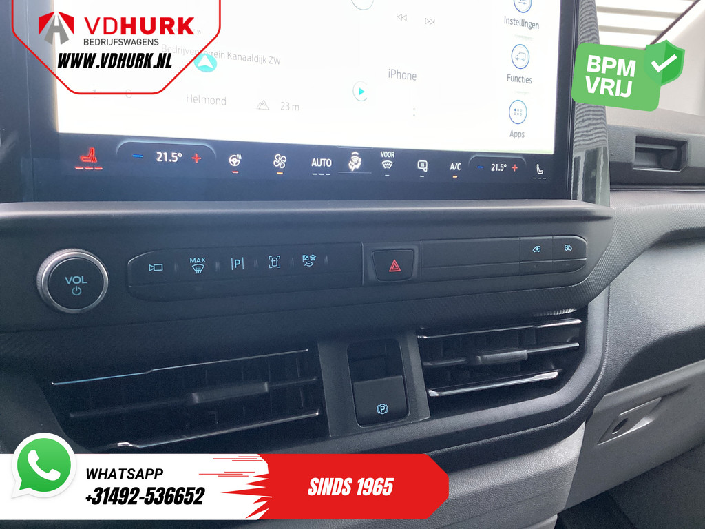 Ford E-Transit Custom Bestelbus 340 71 kWh 218 pk 340 km WLTP L2 Limited 2x Elek.Schuif/ 2.3t Trekverm./ Snellader/ Matrix LED/ B&O/ Adapt.Cruise/ Standkachel/  18