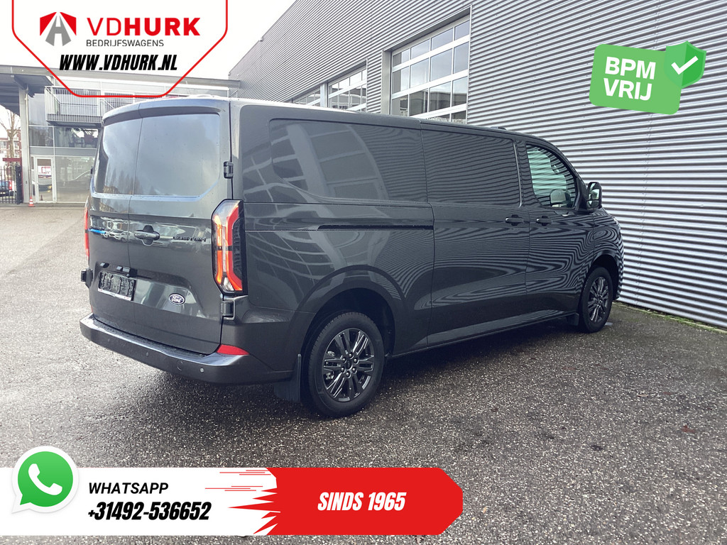 Ford E-Transit Custom Bestelbus 340 71 kWh 218 pk 340 km WLTP L2 Limited 2x Elek.Schuif/ 2.3t Trekverm./ Snellader/ Matrix LED/ B&O/ Adapt.Cruise/ Standkachel/  9