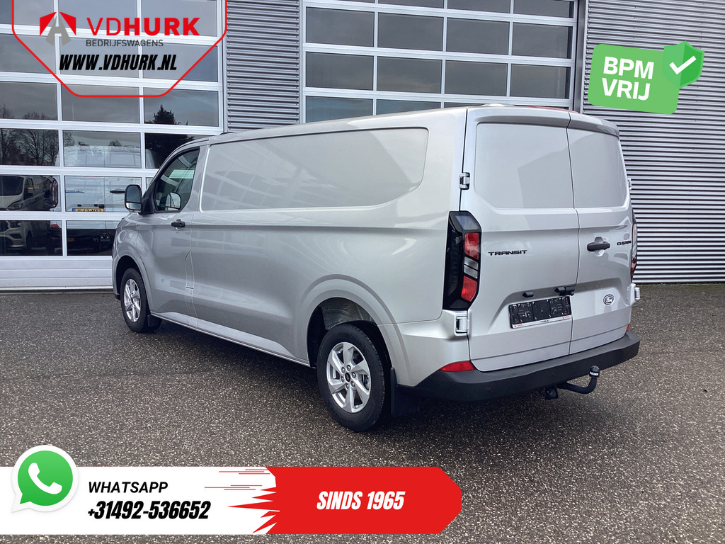 Ford Transit Custom Bestelbus 320 2.0 TDCI 136 pk L2 Trend Garantie 11-29'/ LED/ Stoelverw/ Afn.Trekhaak/ Stuurverw/ Carplay/ Camera/ Climate/ PDC/ LMV/ Cruis 1