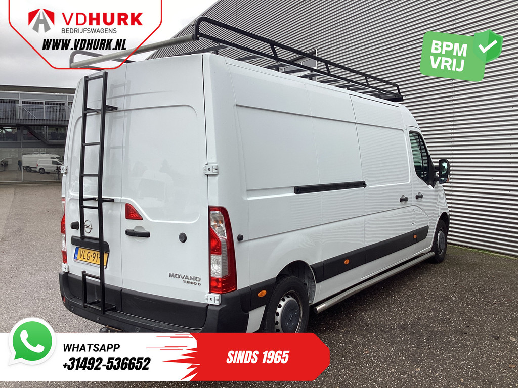 Opel Movano Bestelbus 2.3 Turbo 136PK L3H2 Camera/ Climate/ Cruise/ PDC/ Trekhaak / 2,5T trekgew./ Imperiaal+trap/ Side Bars/ NL Auto 8