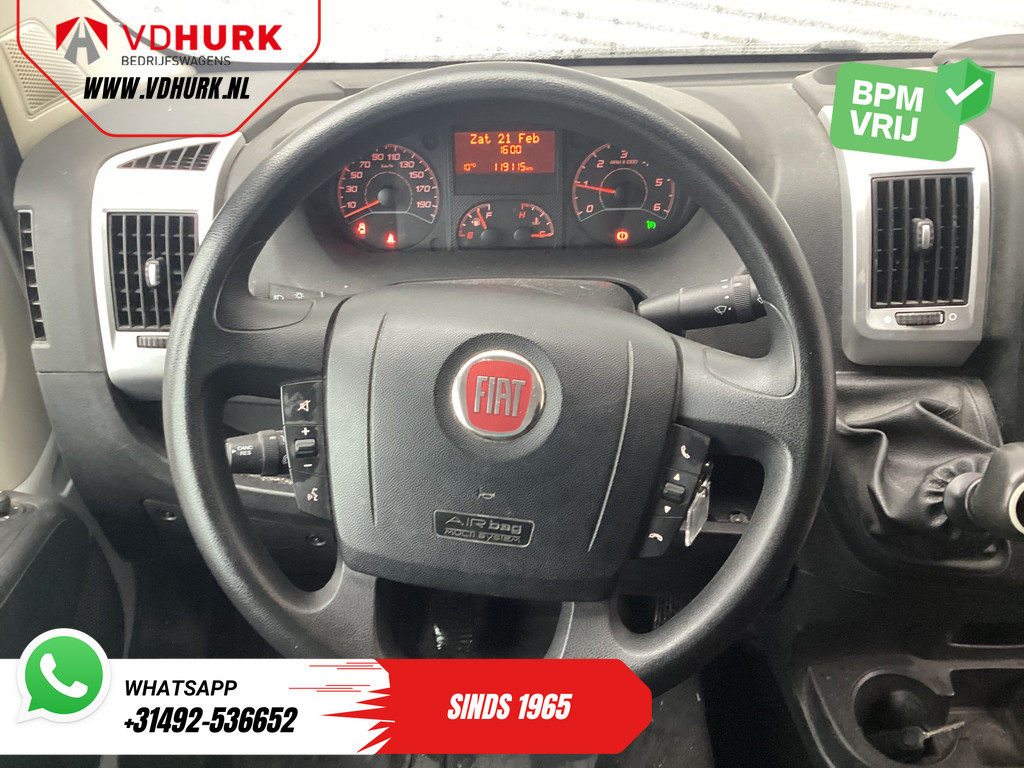 Fiat Ducato Bestelbus 2.3 MJ 130 pk L2H2 Imperiaal + Ladder/ Climate/ Navi/ DAB/ PDC/ Cruise/ Trekhaak 9