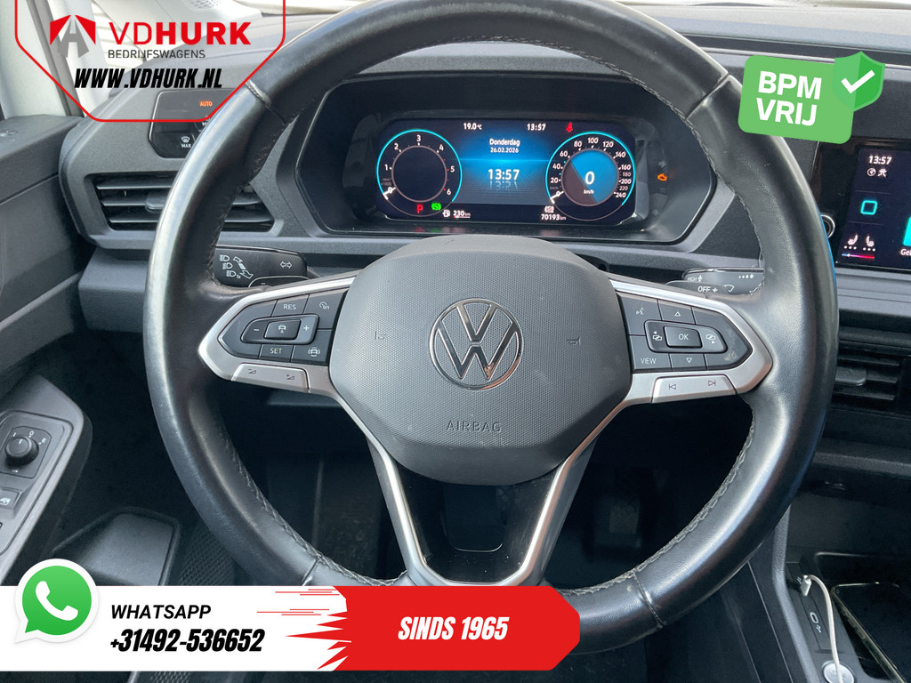 Volkswagen Caddy Cargo Bestelbus 2.0 TDI 125 pk DSG Aut. LED/ Standkachel/ Leder/ Adapt.Cruise/ Virtual Cockpit/ Stoelverw./ Camera/ PDC/ 17”LMV 14