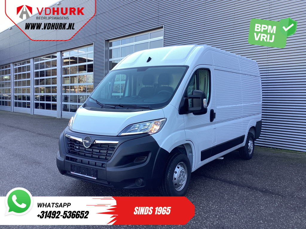 Opel Movano Bestelbus 2.2 140 pk L2H2 Betimmering/ Carplay/ 270Gr.Deuren/ Climate/ Camera/ Cruise/ Navi/ PDC/ Cruise 7