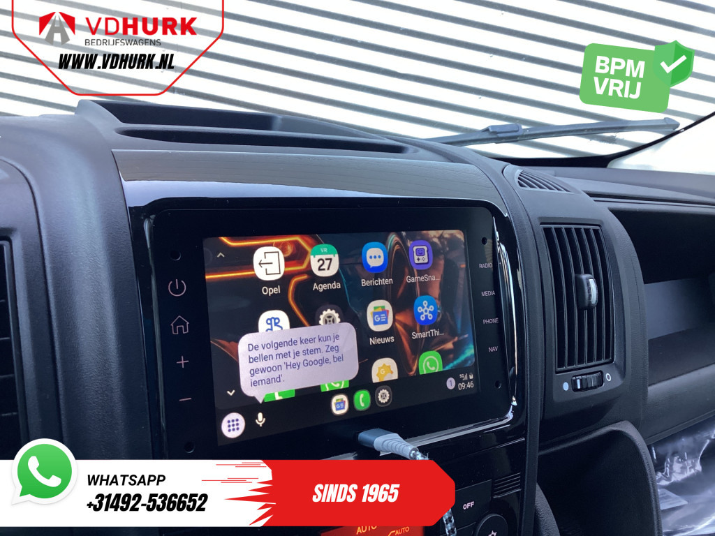 Opel Movano Bestelbus 2.2 140 pk L2H2 Betimmering/ Carplay/ 270Gr.Deuren/ Climate/ Camera/ Cruise/ Navi/ PDC/ Cruise 12