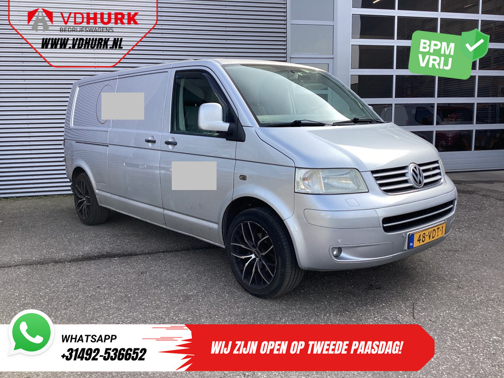 Volkswagen Transporter Bestelbus 2.5 TDI 131 pk DSG Aut. L2 EXPORT 2.5t Trekverm./ Airco/ Cruise/ 19”LMV/ PDC/ Trekhaak 0