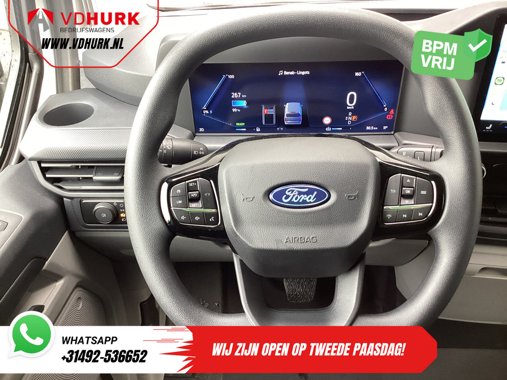 Ford E-Transit Custom Bestelbus L2 Trend 65 kWh 330 km WLTP Garantie t/m 2029/ LED/ Standkachel/ Snellader/ 2.3t Trekverm./ Stoelverw./ Carplay/ Camera/ PDC/ Cr 15