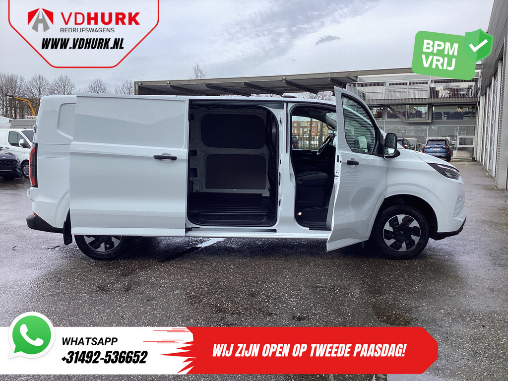 Ford E-Transit Custom Bestelbus L2 Trend 65 kWh 330 km WLTP Garantie t/m 2029/ LED/ Standkachel/ Snellader/ 2.3t Trekverm./ Stoelverw./ Carplay/ Camera/ PDC/ Cr 5