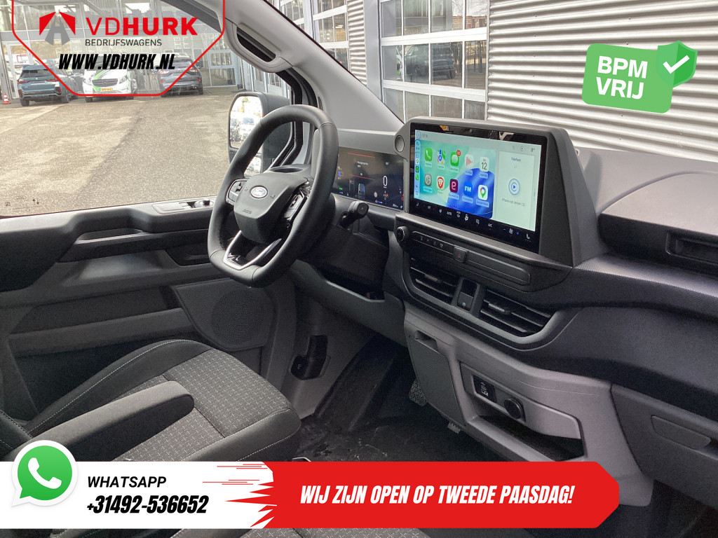 Ford E-Transit Custom Bestelbus Trend 65 kWh 330 km WLTP Garantie t/m 2029/ LED/ Standkachel/ Snellader/ 2.3t Trekverm./ Stuurverw./ Stoelverw./ Carplay/ Camera 2