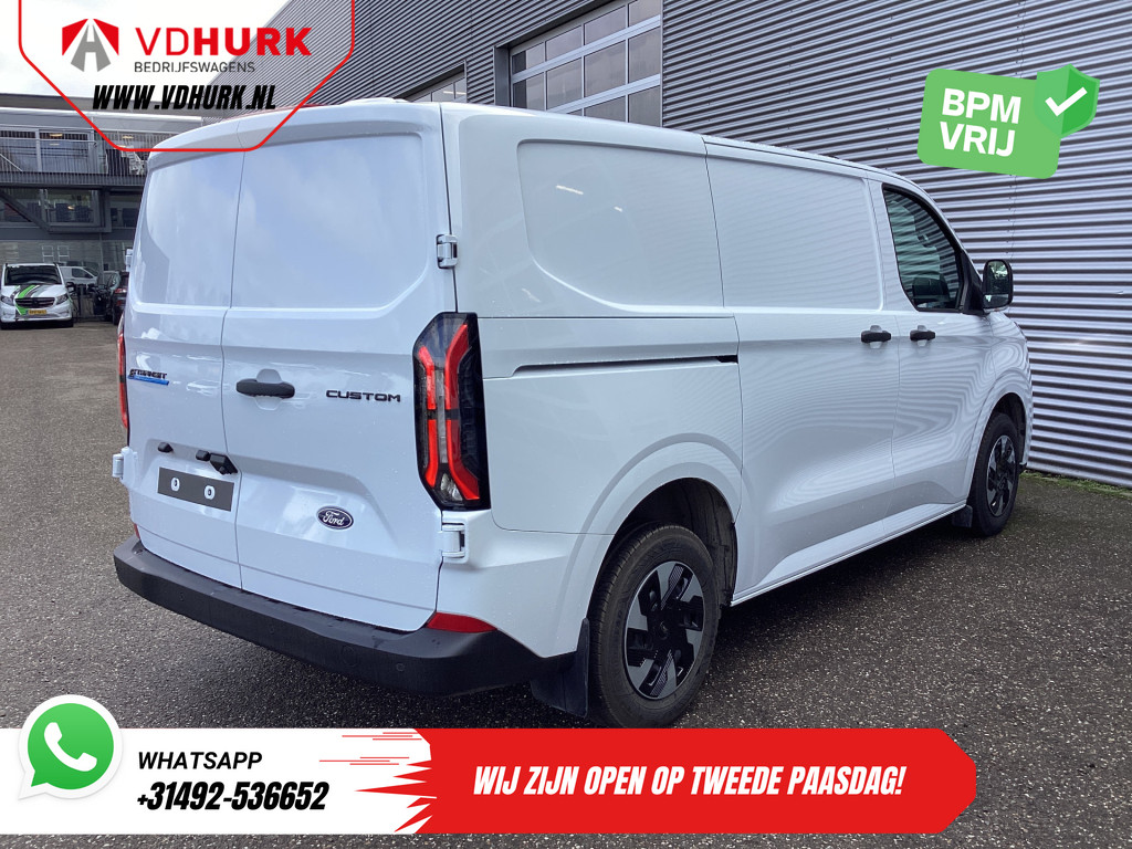 Ford E-Transit Custom Bestelbus Trend 65 kWh 330 km WLTP Garantie t/m 2029/ LED/ Standkachel/ Snellader/ 2.3t Trekverm./ Stuurverw./ Stoelverw./ Carplay/ Camera 8